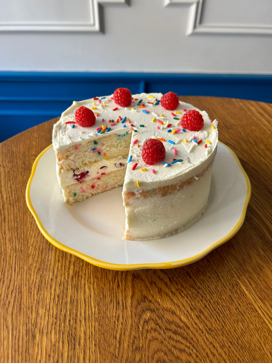 Funfetti cake--not your average funfetti