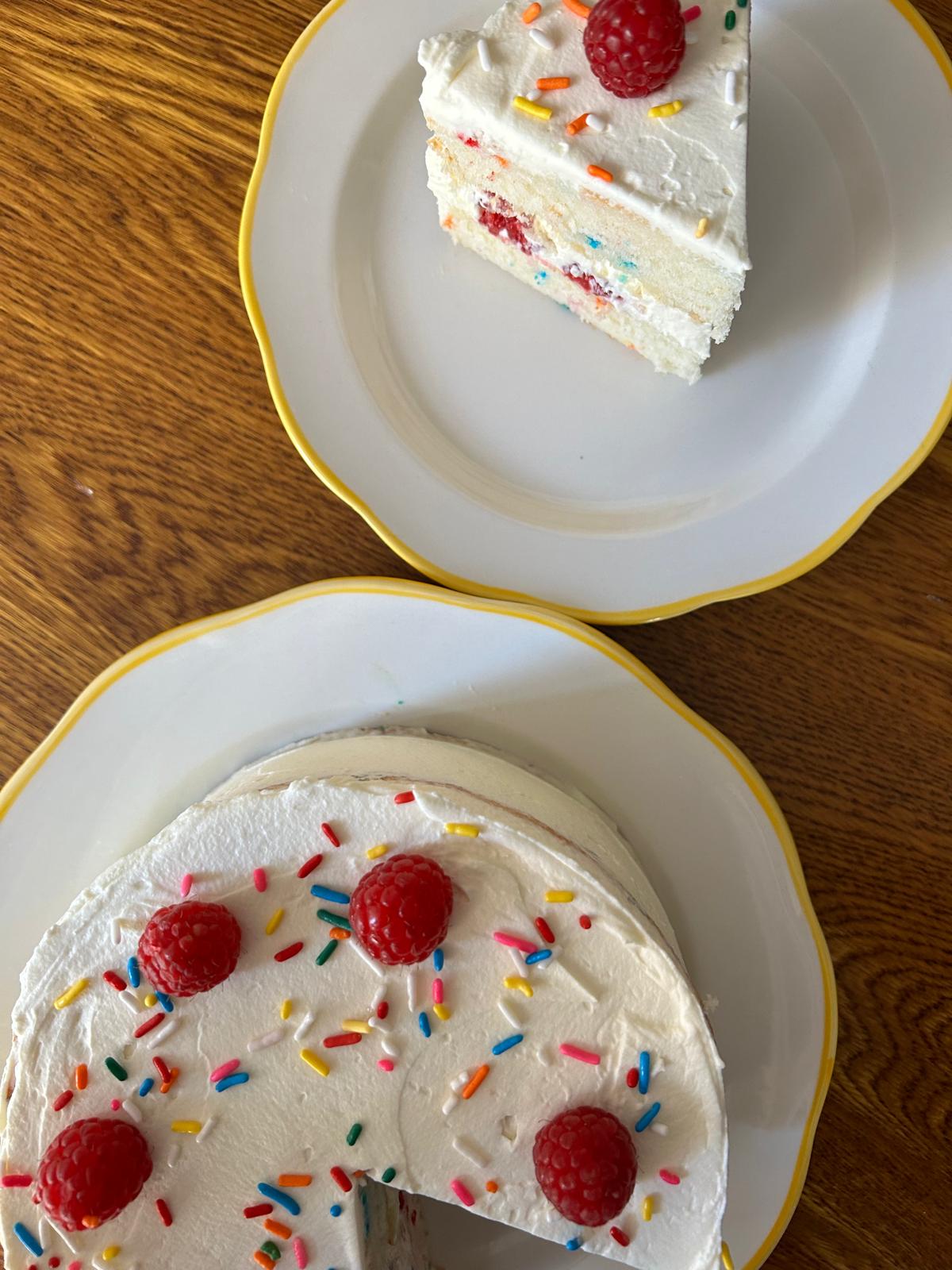 Funfetti cake--not your average funfetti